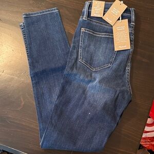 Madewell Dark Blue 10” high rise Skinny Jeans (TALL) size 27 NWT